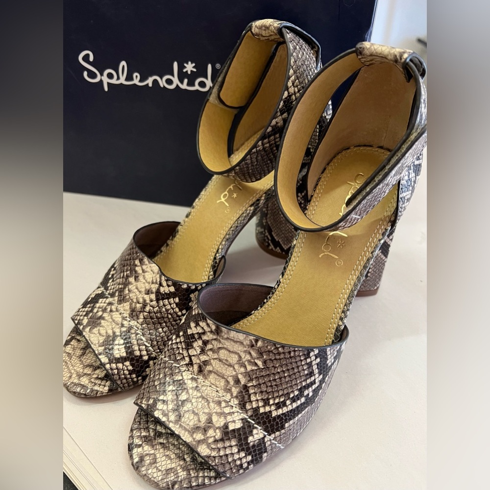 Splendid Snake Print Heels